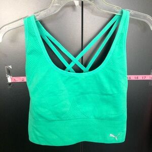 EUC Puma Green Sports Bra